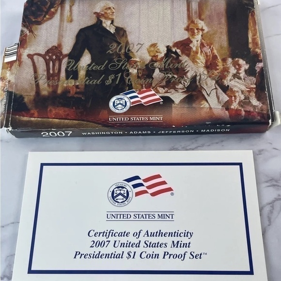 2007 United States Mint Presidential $1 Coin Proof Set - Picture 5 of 7